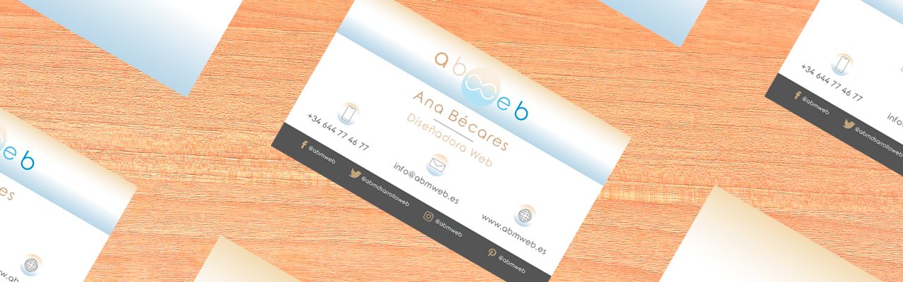 Diseño Gráfico – Tarjetas de visita ABM Web