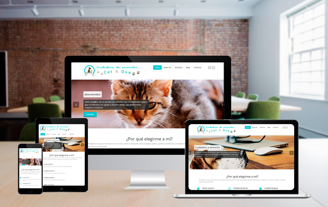 Diseño Web – Cuidadora Cat&Dog