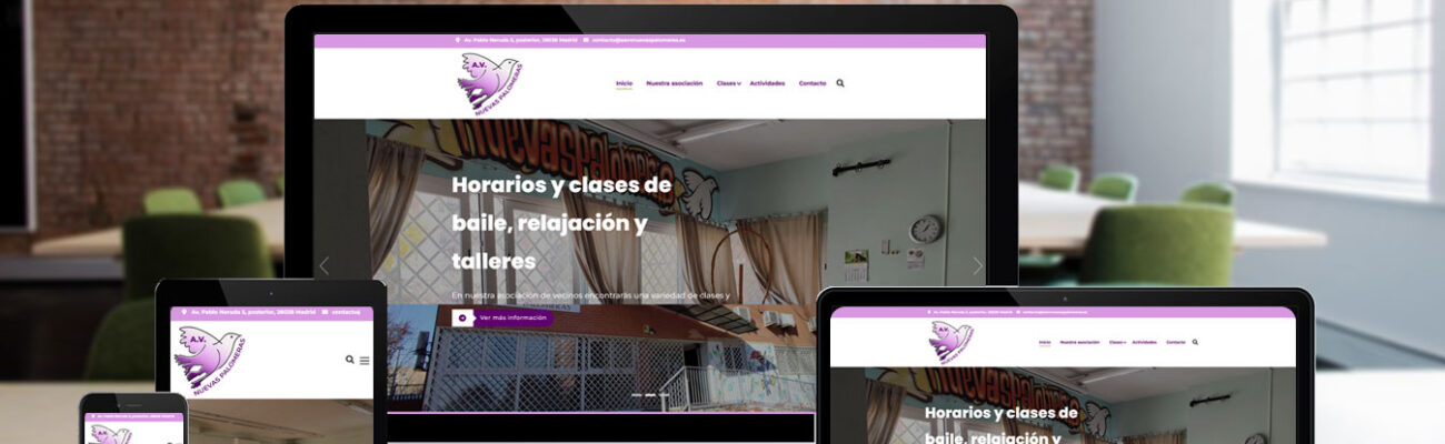 Diseño Web Página Profesional para Asociación de Vecinos en Madrid