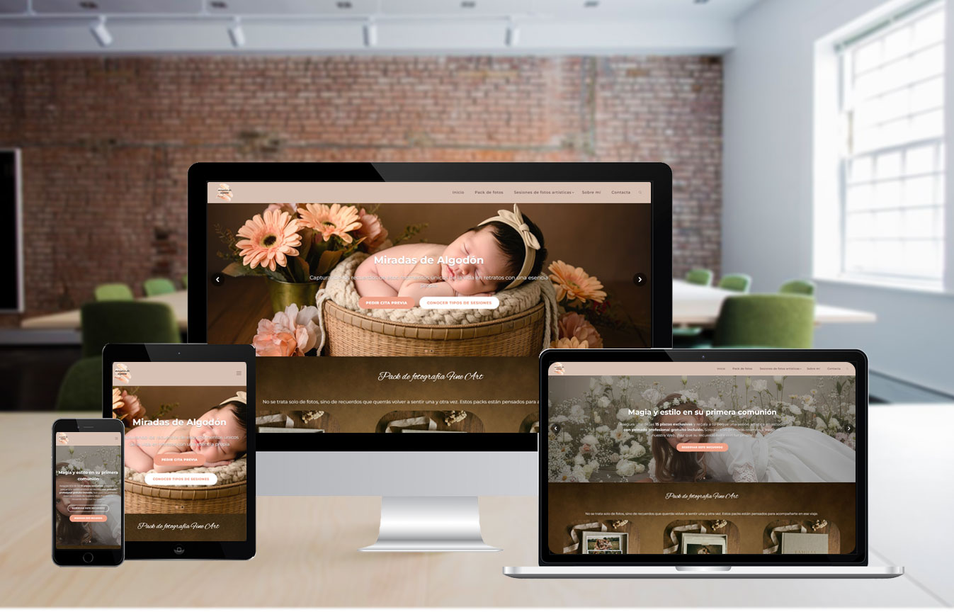 Diseño Web para Página Profesional de Fotógrafa en Madrid