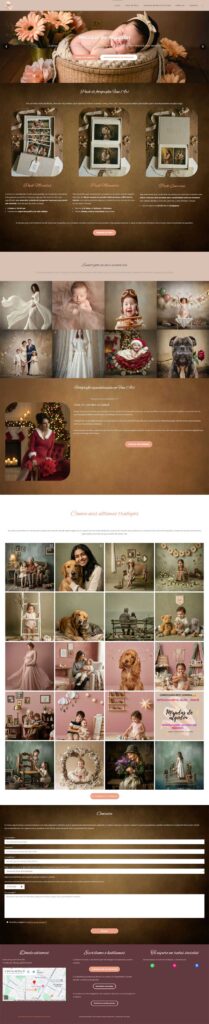 Diseño Web - Página profesional fotógrafa inicio
