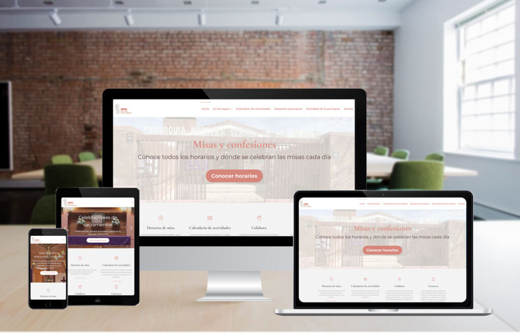 Diseño Web - Página profesional parroquia Madrid