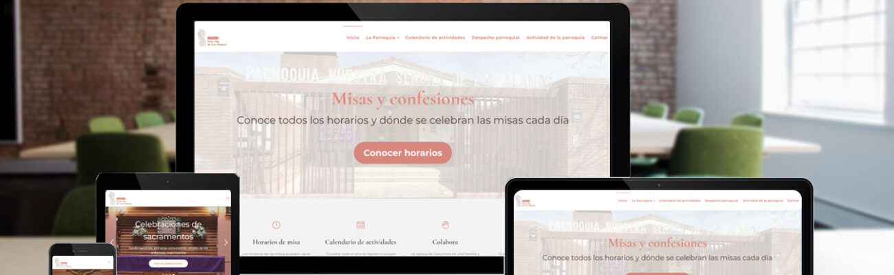 Diseño Web Página Profesional para Parroquia en Madrid