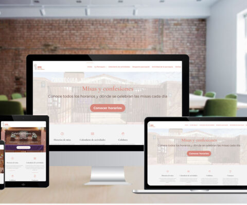 Diseño Web - Página profesional parroquia Madrid