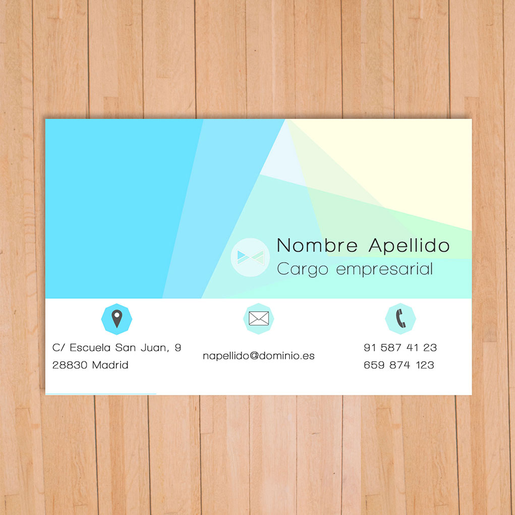 Diseño gráfico - Tarjeta de visita, ejemplo 2