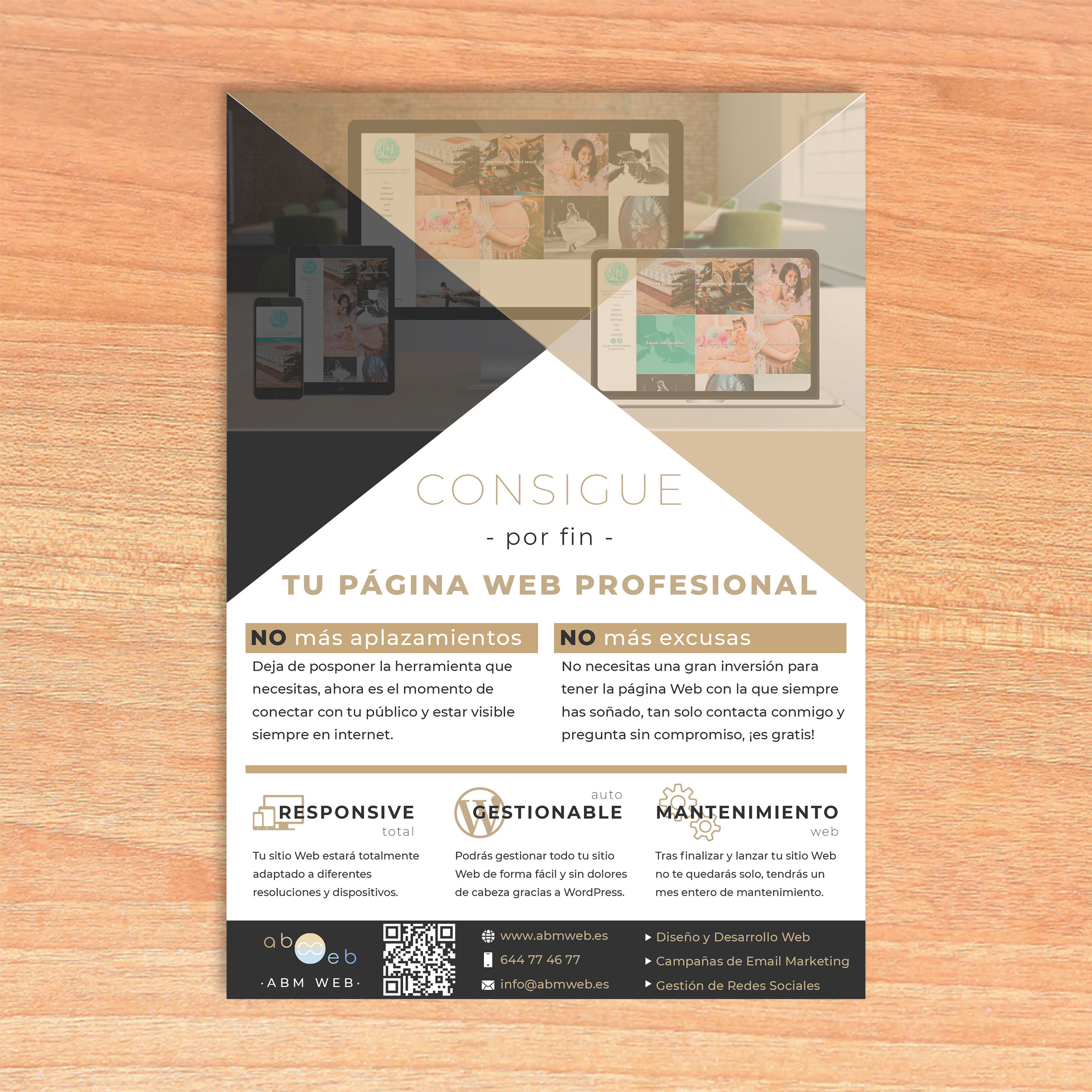 Flyer A5 corporativo - ABM Web