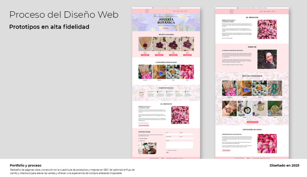 Mantenimiento Web - Tienda Online artesanía cambios de contenidos y SEO