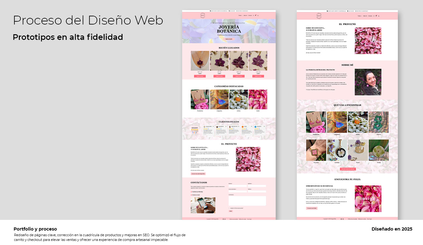Mantenimiento Web - Tienda Online artesanía cambios de contenidos y SEO