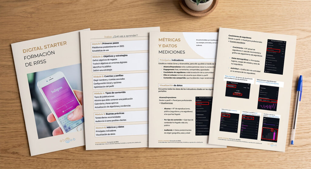 Portfolio - Entregable formación redes sociales, datos de ejemplo