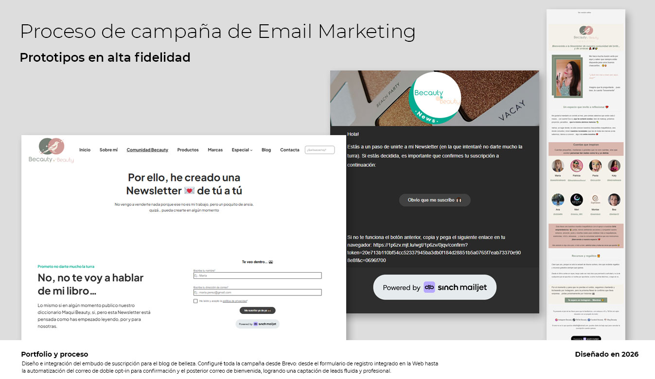 Proceso de diseño e integración - Campaña de Email Marketing