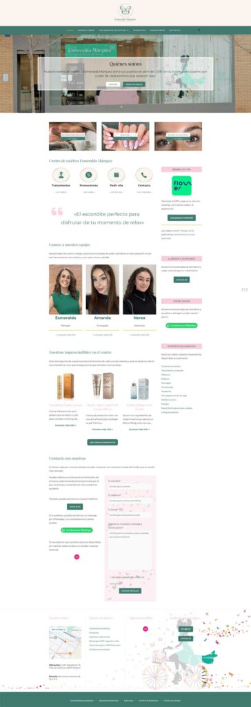 Rediseño Web -Página profesional para centro de estética en Madrid