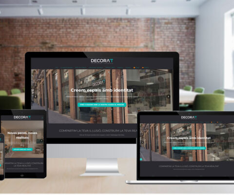 Diseño Web - Página One Page estudio interiorismo, decoración y reformas Tarragona