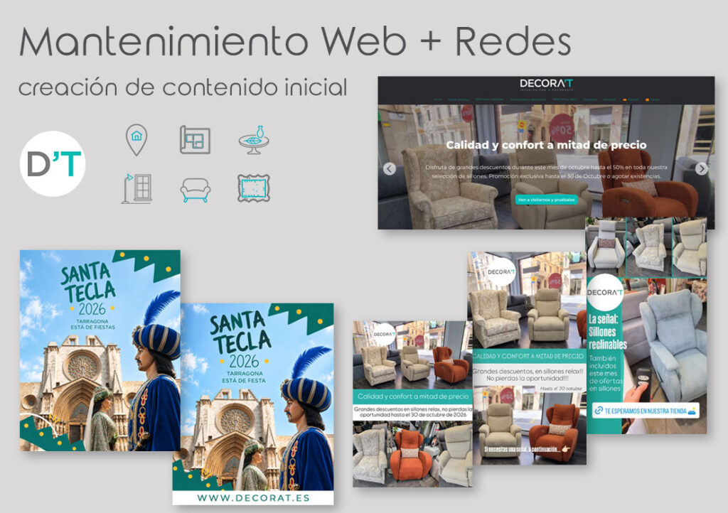 Mantenimiento Web y Redes Sociales - Contenidos